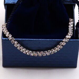 Tennis Silver Bracelet Simulated Diamond Victoria Wieck Gift Box 7.5"